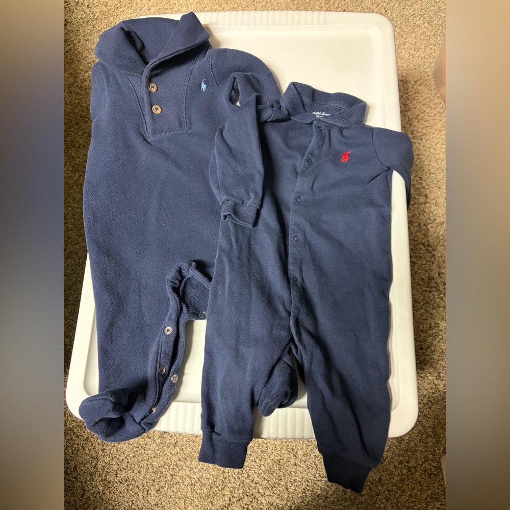 Ralph Lauren set of 2 baby boy rompers